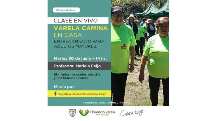 Varela Camina: entrenamiento online para adultos mayores